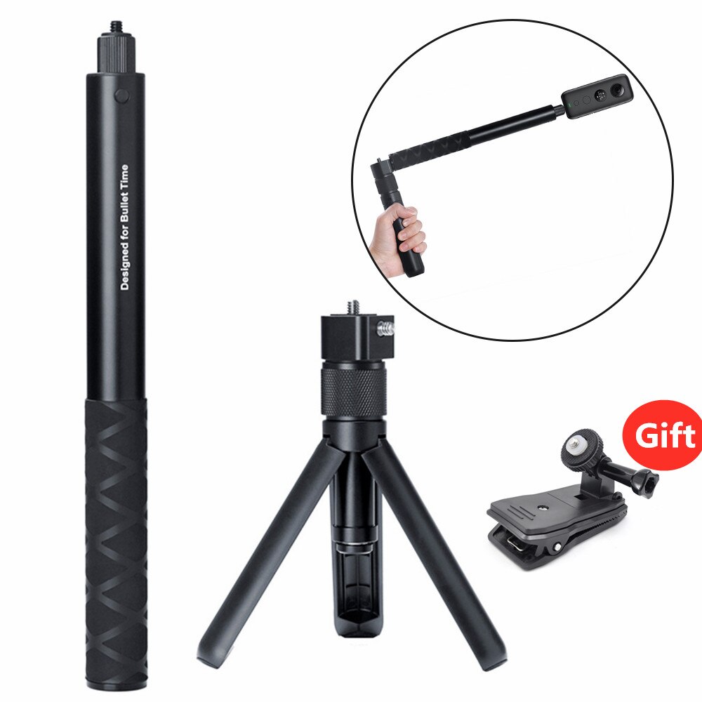 For Insta360 ONE X ONE X2 ONE R Extended Selfie Stick Rotation Tripod Rotary Handle Bracket Bullet Time Beam Accessorie