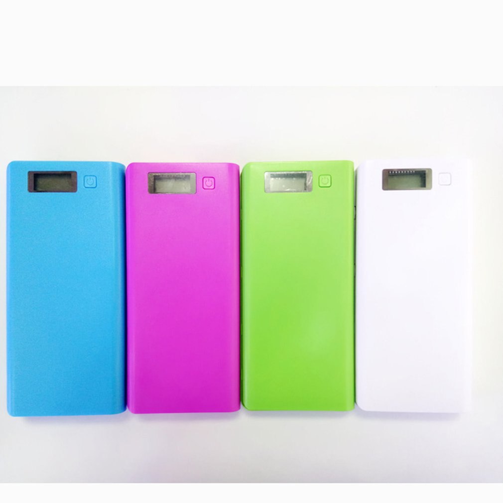 30000mAh USB 2 Porta Accumulatori E Caricabatterie Di Riserva di Caso 8x18650 Battery Charger Box Fai Da Te PER IL Telefono Solo caso