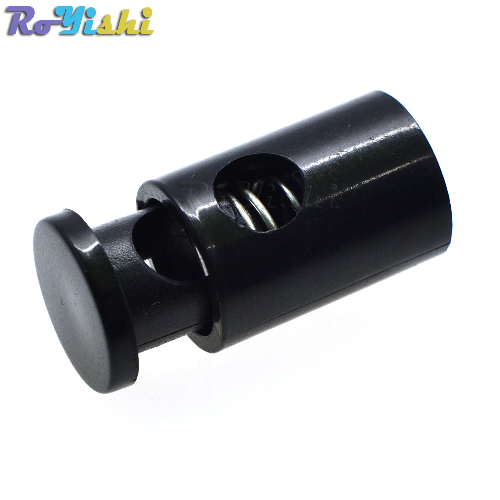 Plastic Cord Lock Stopper Cylinder Barrel Toggle Clip For Garment Accessories
