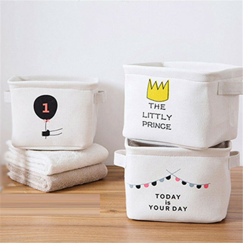 Europe Style Folding Square Storage Utility Box Fabric Cube Drawer Organizer Cloth Bag Basket