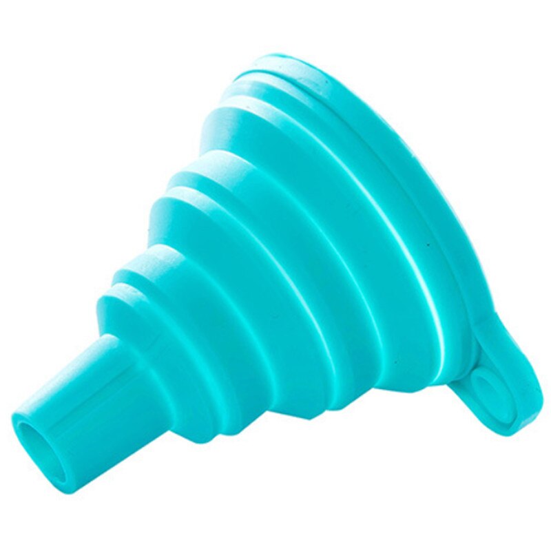 Outil de cuisine DIY, entonnoir pliant en Silicone de alimentaire, Mini entonnoir de distribution de liquide domestique, couleur aléatoire