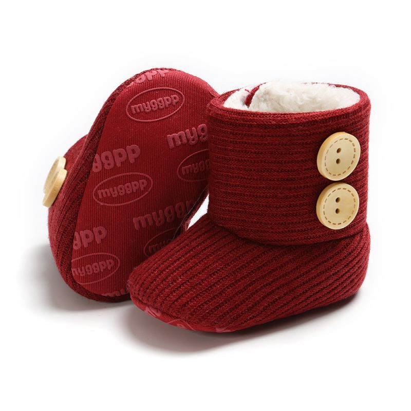 Baby Boots Toddler snow boots Shoes Winter Warm Boys Girls Snow Boots Shoes Flat With Plush children's shoes