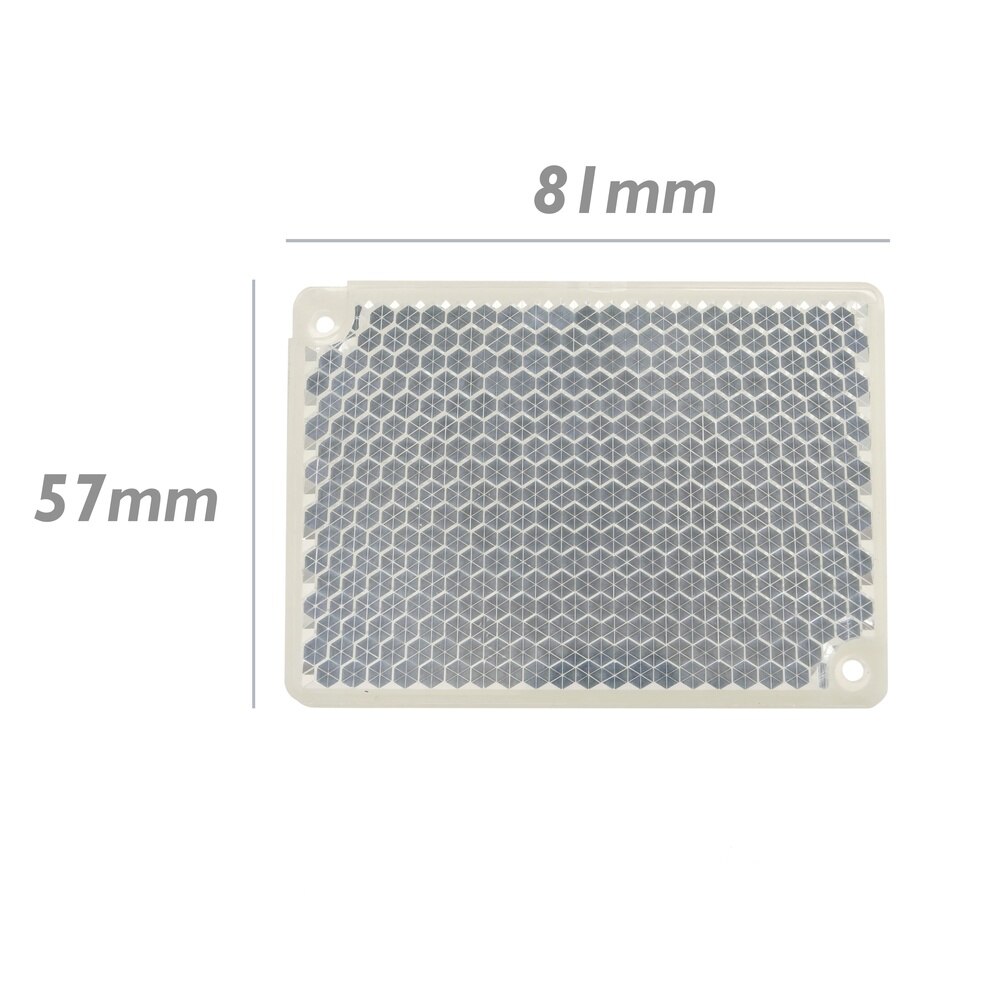 BeMatik - Espejo reflector catadióptrico rectangular para fotocélula fotoeléctrica 72x52mm