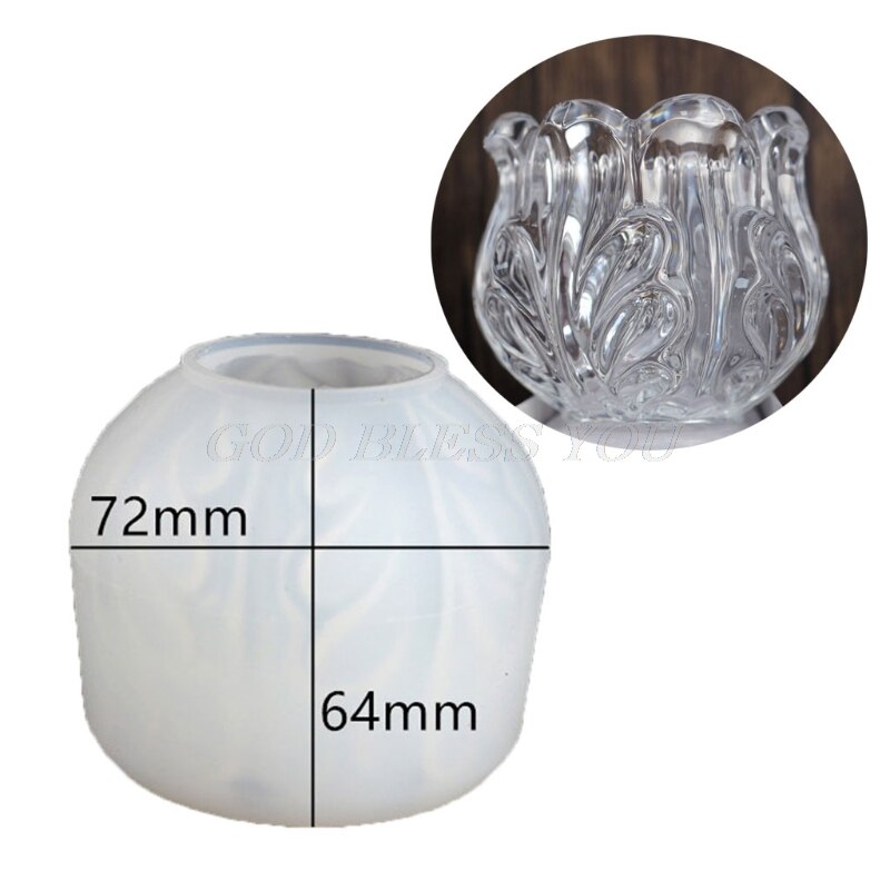 Handmade Glazed Cup Resin Casting Mold Glazed Rose Flower Glass Tumbler Mold Candle Holder Silicone Mold Art Crafts Tool: A