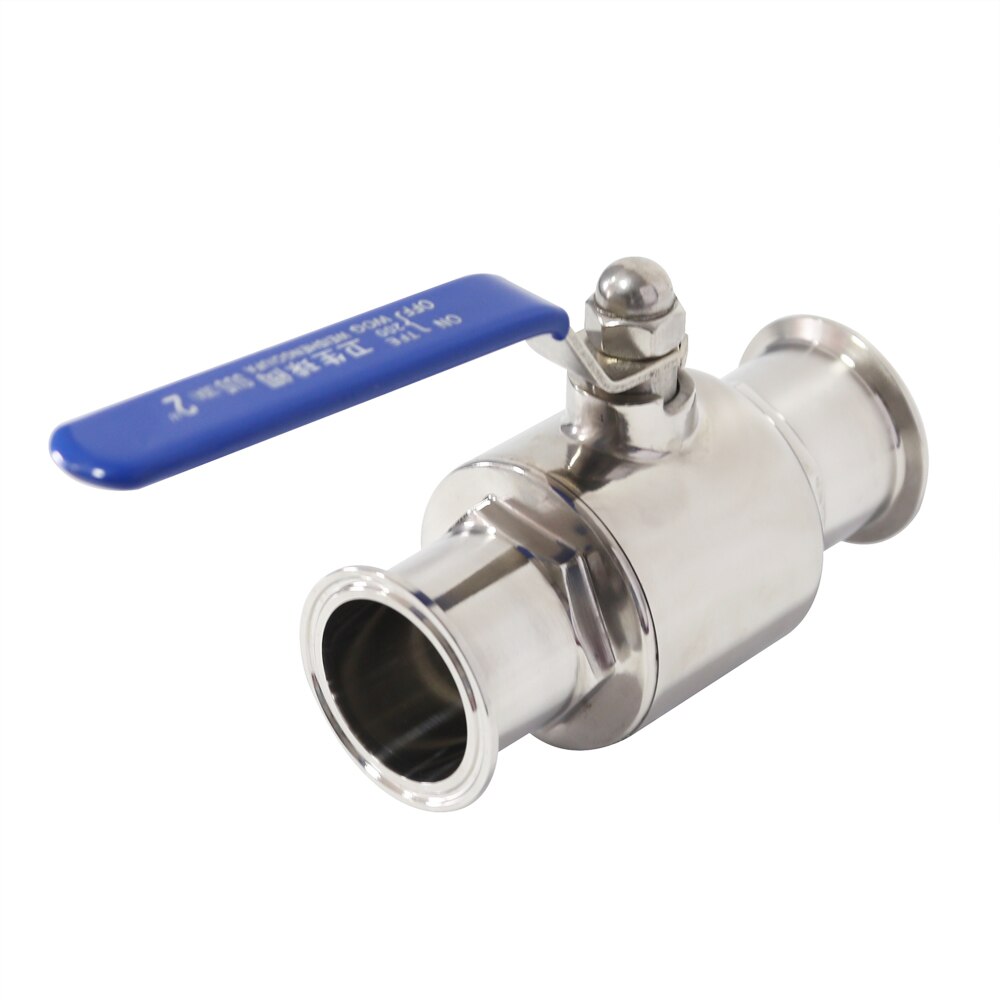 Food grade Ferrule Type For Homebrew Diary Product 2" 1" Inch 304 Stainless Steel Sanitary Ball Valve Tri Clamp 50.5-91mm