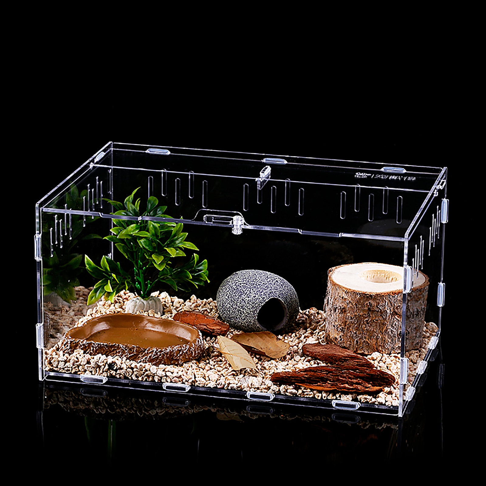 Spider Rearing Box Reptile Feeding Box Pet Climbing Terrarium Transparent Terrarium Translucent 4 Sizes Acrylic Feeding Box