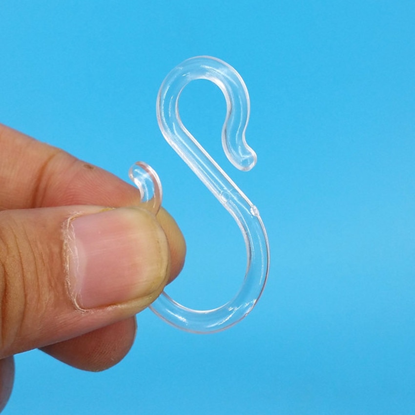 Ganchos de plástico para colgar cosas o productos, riel deslizante para techo de tienda minorista, buena , 200 piezas