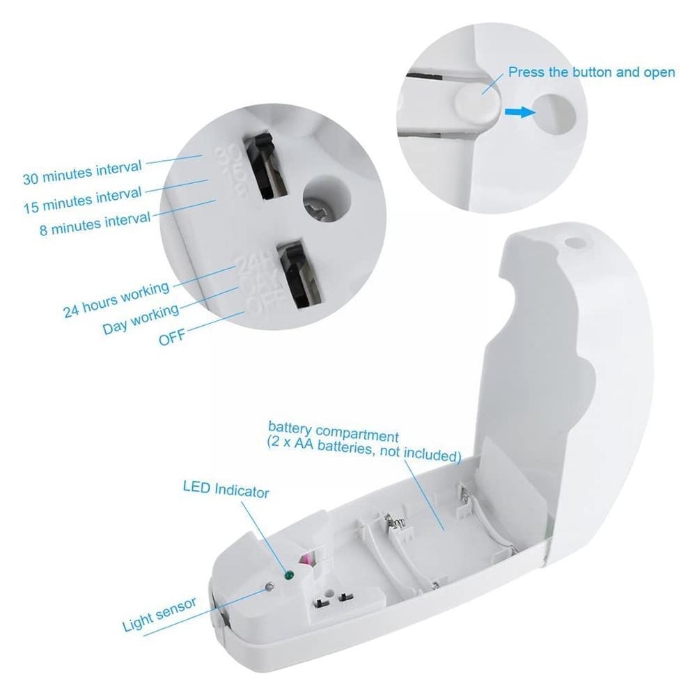 Automatische Dispenser Aerosol Box Spray Luchtverfrissers Regelmatige Home Hotel Dispenser Spuit Lucht Geur D3s8