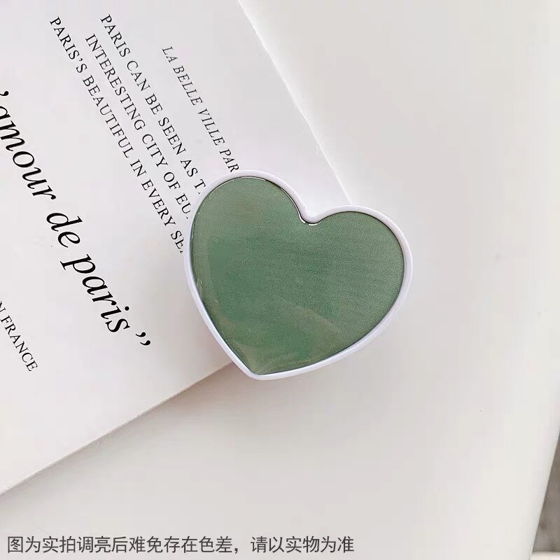 Popular Universal Pocket Airbag Stand Mobile Phone Accessories Holder Love Heart Shaped Bracket Mount for IPhone Samsung Huawei: 16