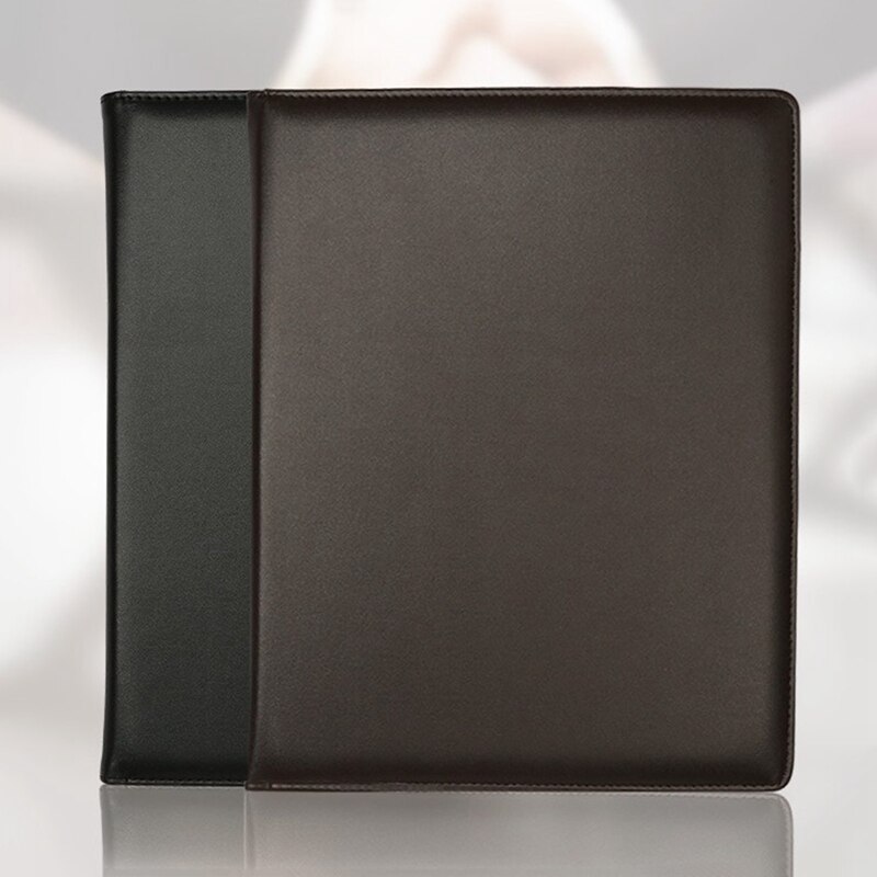 A4 Lederen Map Documenten Binder Multifunctionele Rekenmachine Pen Data Opbergtas Business Organizer Stevige Office Manager Clip