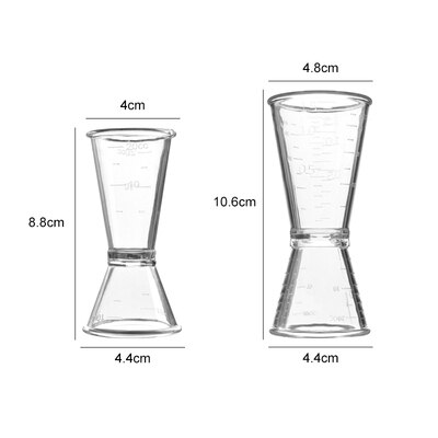 Hars Bar Meter Cup Dubbele Hoofd Meten Cocktail Schaal Maatbeker Bar Accessoires Cocktail Accessoires Kit Barman Gereedschap: Combination 1