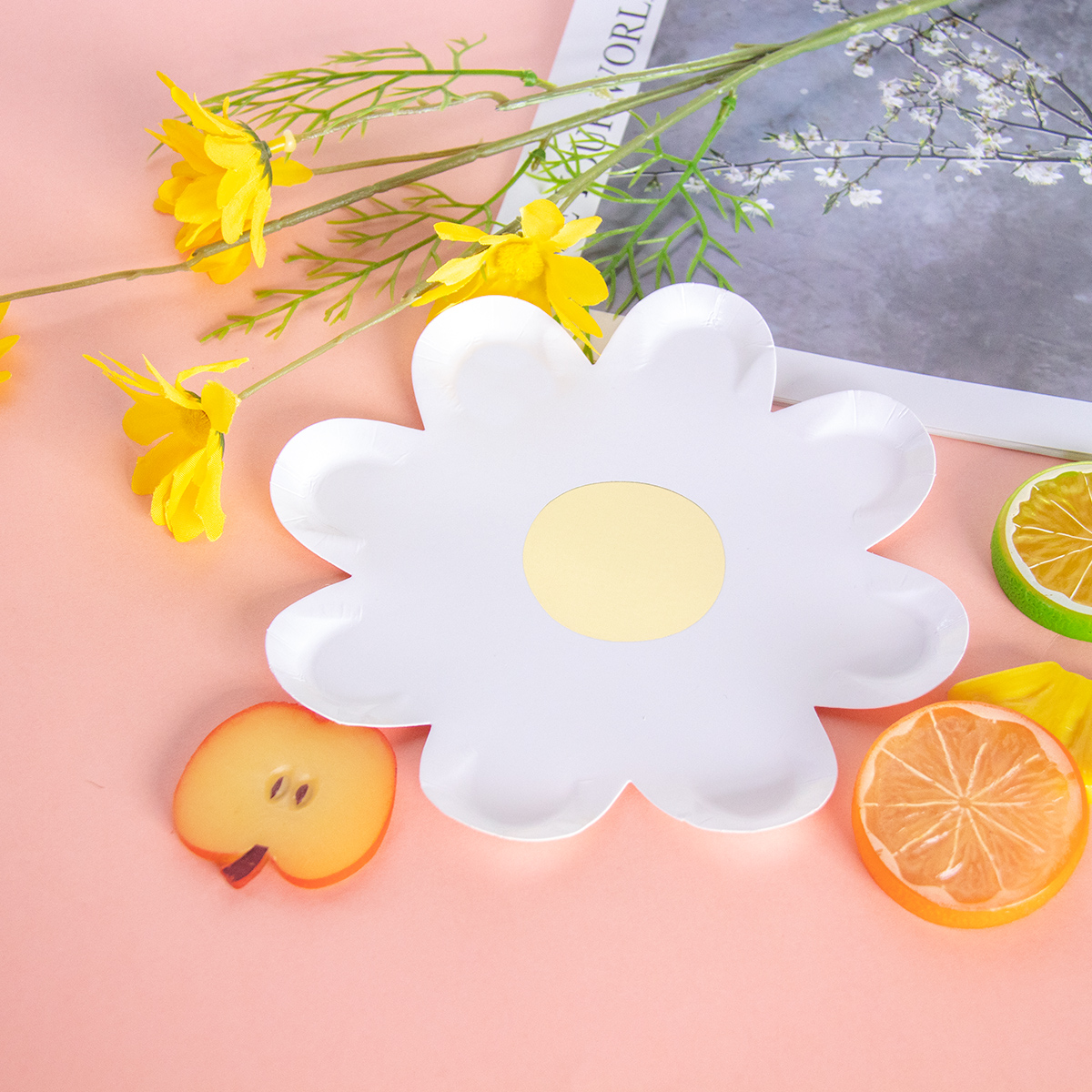 Gänseblümchen Geburtstags feier Dekoration Gänseblümchen Blume Papier Banner Platte Strohhalme Kuchen Deckel Art alles Gute zum Geburtstag Party Baby Party liefert