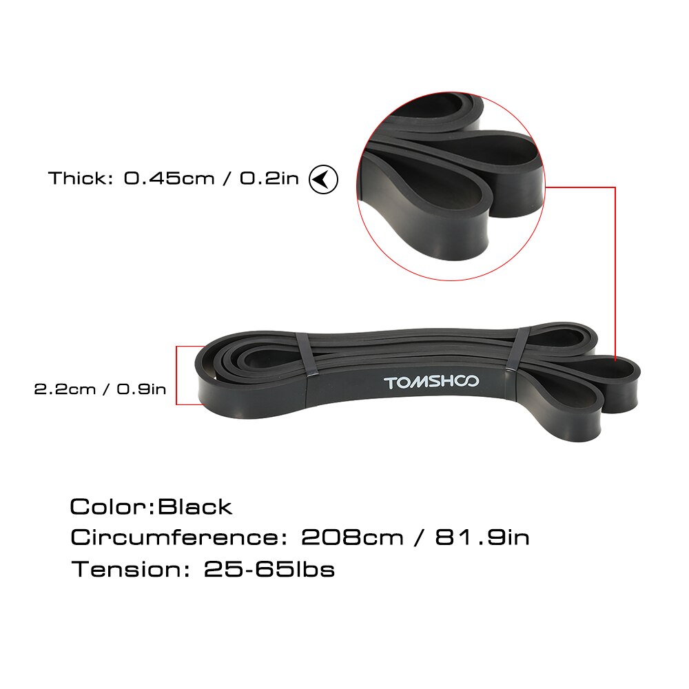 Tomshoo 208Cm Workout Loop Band Pull Up Assist Ban... – Grandado