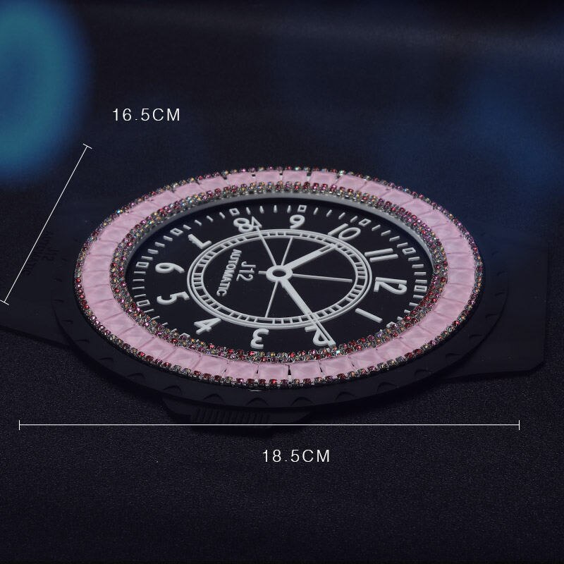 Diamant Kristal Anti-Slip Pad Mat voor Mobiele Telefoon mp4 GPS Siliconen Auto Kleverige Anti Slip Auto Charm Anti slip Mat Mode: Roze