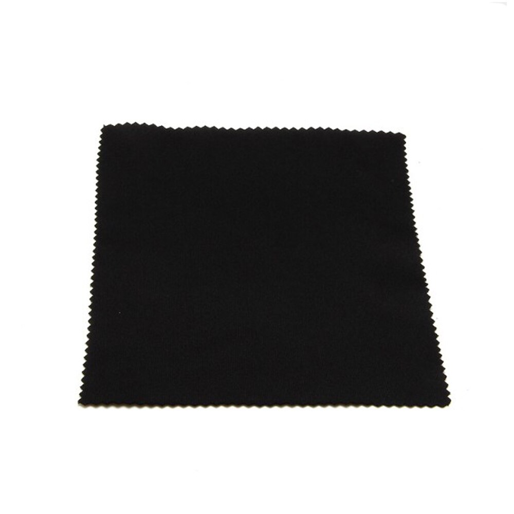 10PCS Mircrofiber Glasses Cloth Sunglasses Eyeglasses Cleaning Accessories Computer Screen Wiper Camera Lens Cloth Black 15x15CM