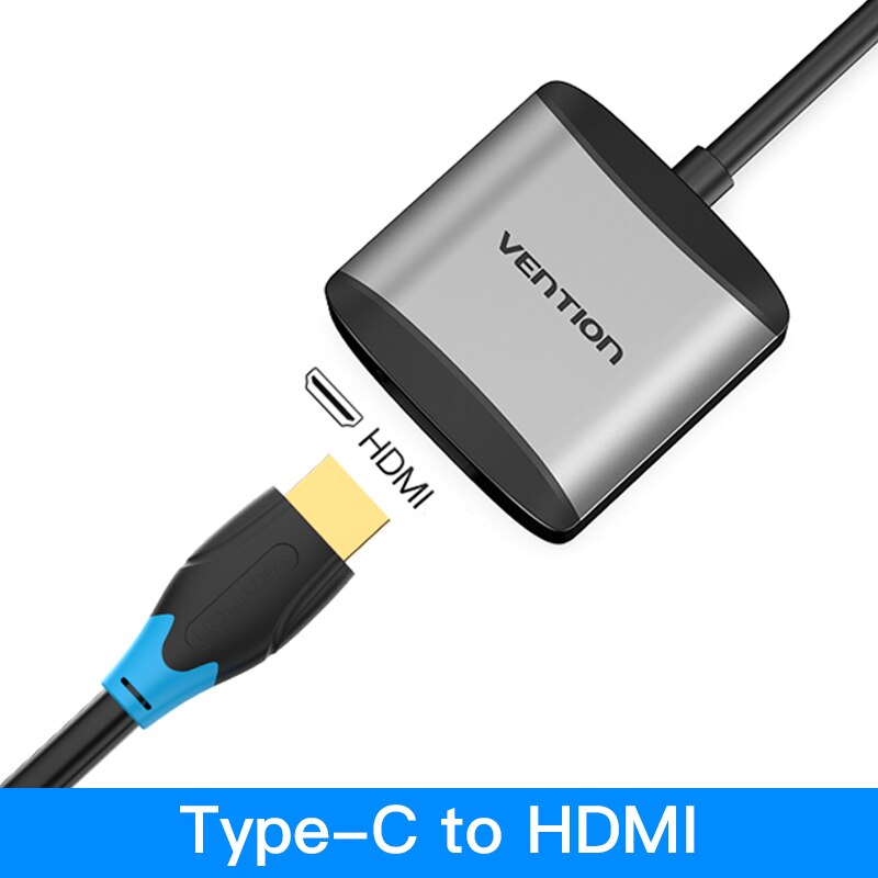 Vention USB C VGA Adapter USB Type-c to VGA 1080P 60HZ Female for MacBook Pro ChromeBook Huawei Mate 10 USB C Type C VGA Adapter: TDAHB