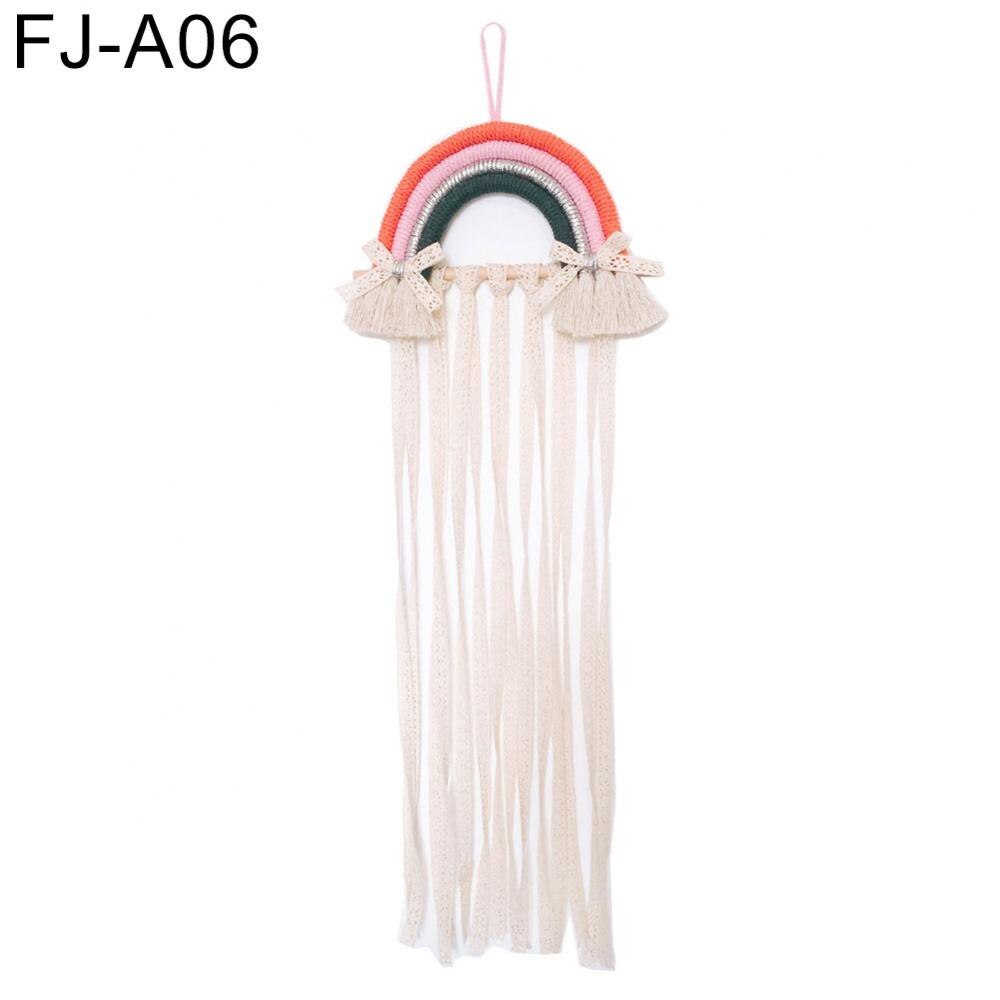 Style Cute Rainbow Hairpin Hair Clip Holder Storage Organizer Girl Room Hanging Ornament Decoration Crafts: FJ A06