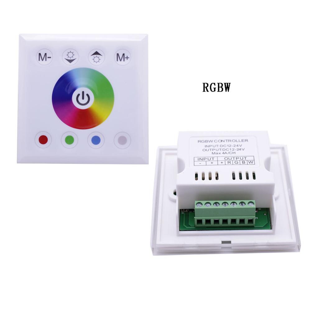 LED Controller Pannel Smart Switch Led Dimmer Touch. 12V-24V Single Color LED Touch. Switch Panel Controller LED Strip Lights: RGBW