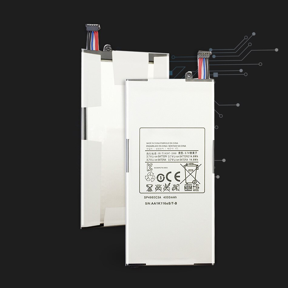 Grade A Tablet Battery For Samsung GALAXY Tab GT P1000 P1010 SP4960C3A 4000mAh
