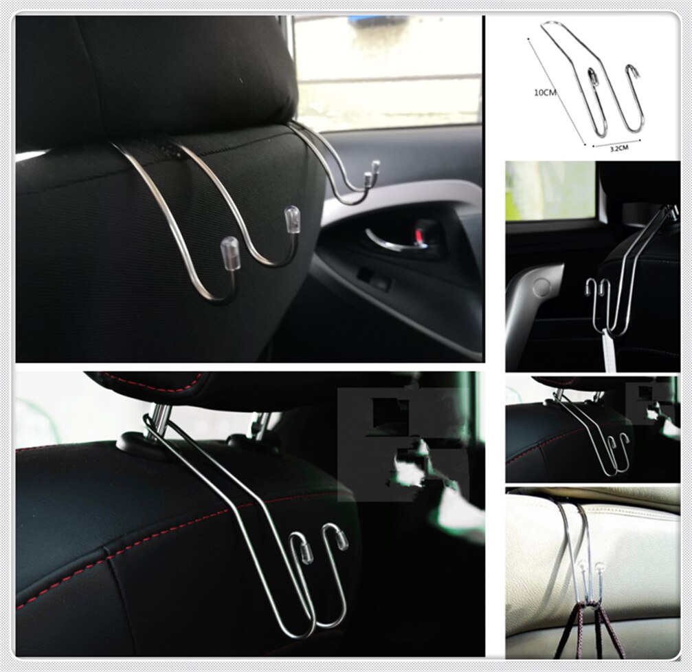Gancho colgante para reposacabezas de asiento de coche, bolsa de almacenaje de alimentos para Jeep Liberty Trailhawk Commander Renegade Cherokee SAHALA