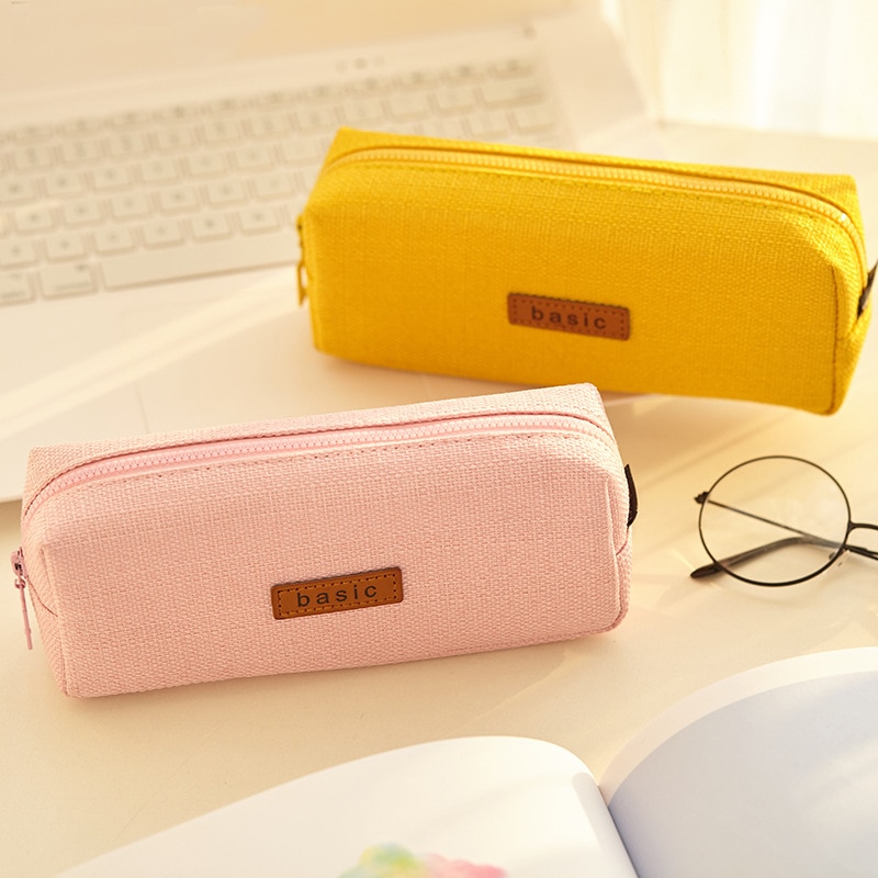 pencil cases Korean Stationery canvas pencilcase kawaii Big bag estuche material escolar piorniki trousse school supplies cute