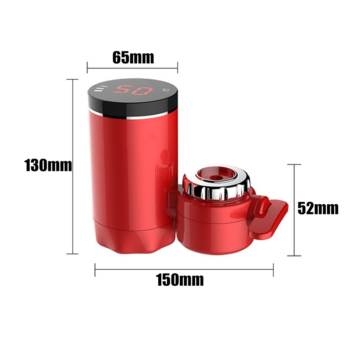 3000W Instant Kitchen Faucet Temperature Display Electric Water Cold Heating Faucet 220V Tankless Instantaneous Water Heater