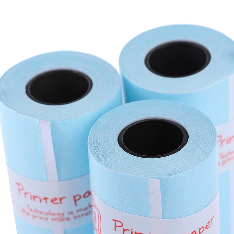 Rouleaux Papier Thermique Autocollant 57x30 Mm - Lot 4 Couleurs (jaune, Rose, Bleu, Blanc) - Pour Imprimante Paperang, Mini POS - 7