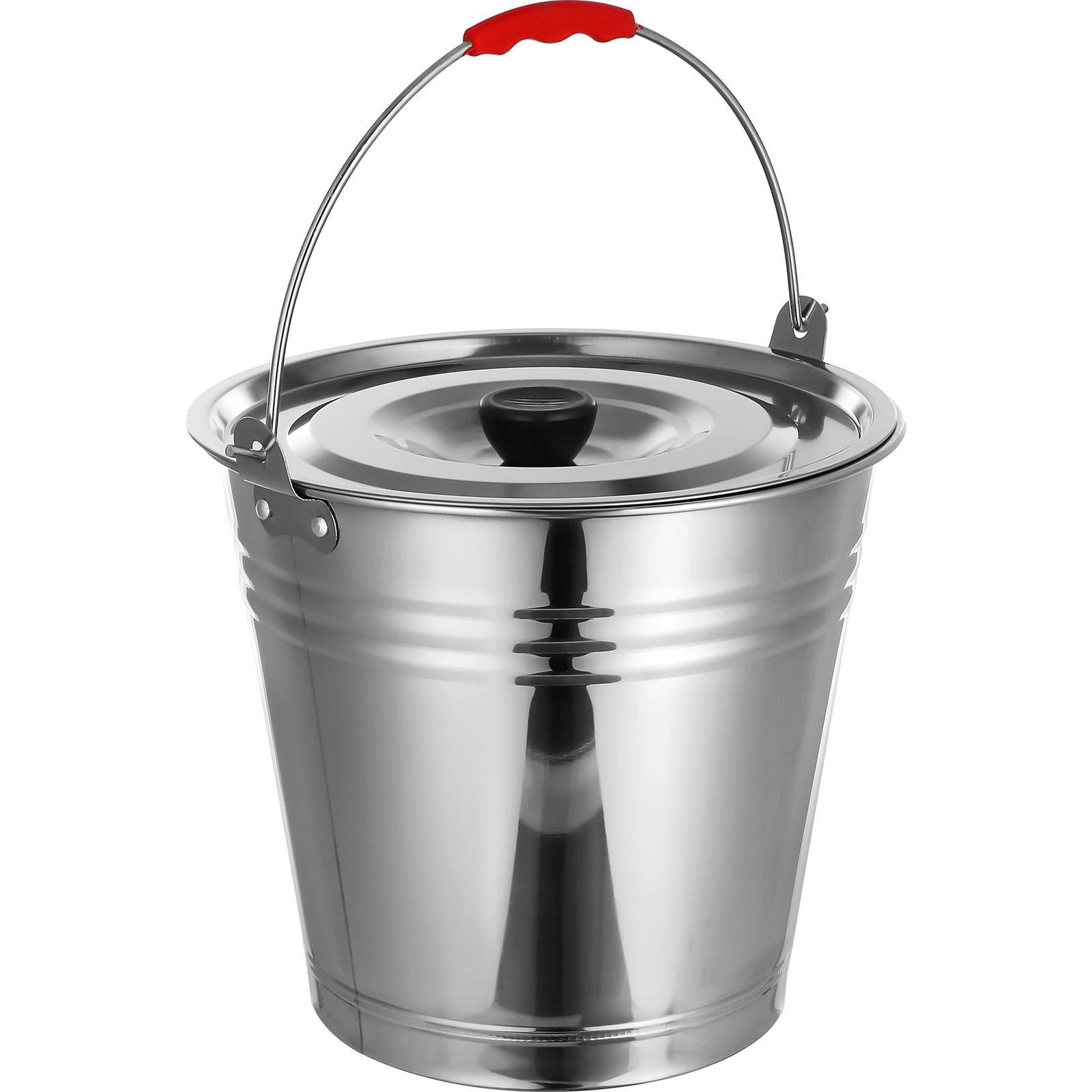 Metal Barrel Bucket Buckets Drink Dispenser Ice Stainless Steel Milking with Lid Water Pail
