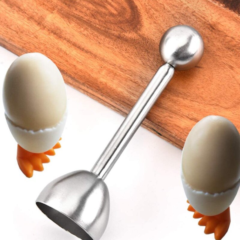 Egg Holder Cute Egg Cup Holder Egg Opener Separator Kitchen Tools Accessories Kitchen Supplies Boiled Eggs Container