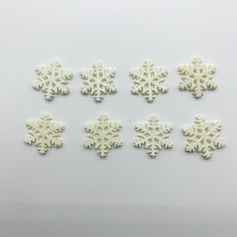 8 Uds. De miniadornos de setas, pollitos, delfines, decoración de musgo, Terrario de jardinería, cactus, maceta, accesorio en miniatura para paisaje: 8pcs Snow L