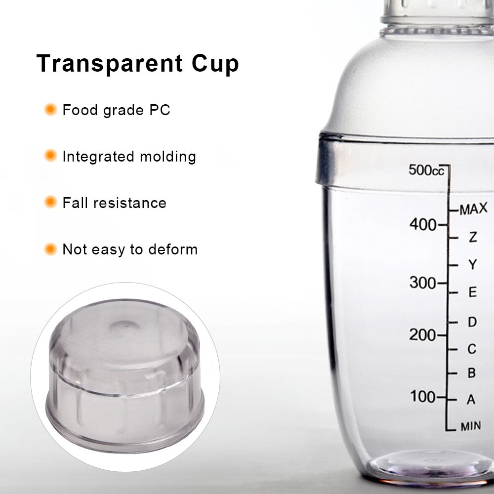 Cocktail Shaker champagne Wine Beverage Mixer Shaker Bottle Fruit Juice Snow Grams Cup Bar Bartender Tool 350/550/700ml/1000ML