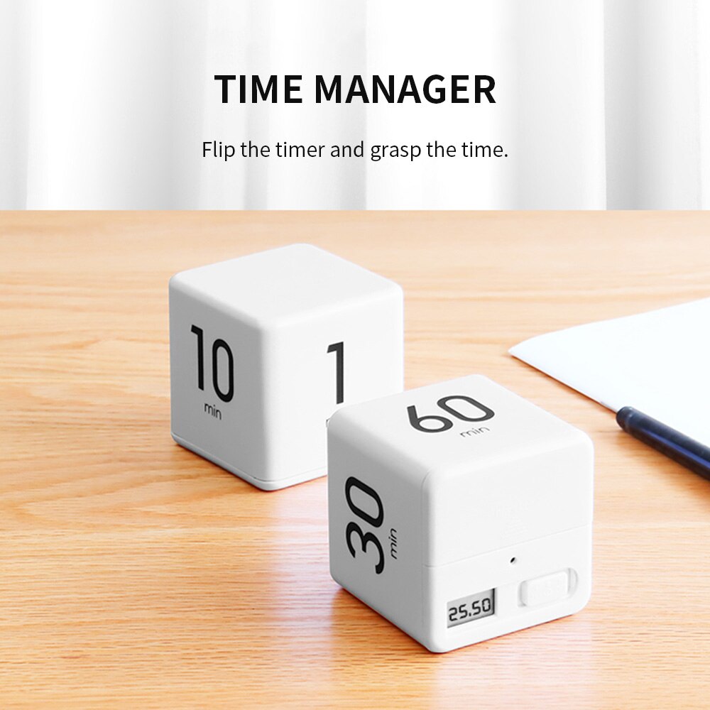 Leuke Timer Kookwekker Oplaadbare Stijlvolle Mini Timer 1-60 Minuten Time Management Keuken Accessoires Kubus Timer