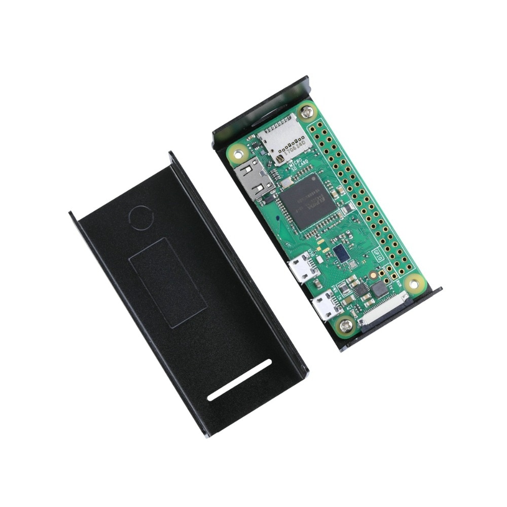 Raspberry Pi Null W Aluminum Gehäuse Gehäuse Schwarz Shell Cover für Raspberry Pi Null mit