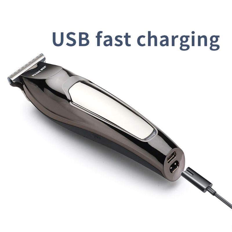 Elektriska hårklippare för män t-blad skäggtrimmer frisörvårdssats uppladdningsbar sladdlös hårklippningsmaskin