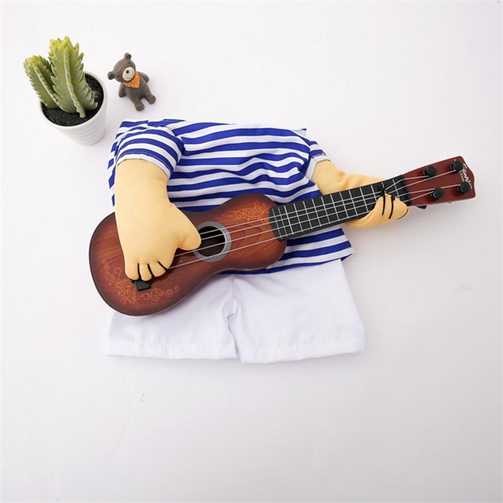 Disfraz de guitarra NACOCO para mascotas, disfraz de perro, guitarrista, jugador, Halloween, Navidad, Cosplay, , divertida ropa de gato