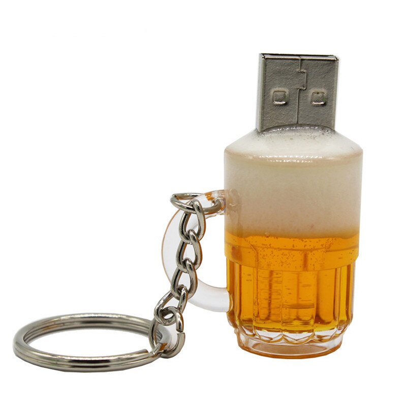 Texte moi capacité réelle bière tasse usb 2.0 4G 8G 16G stylo lecteur 32G mémoire créative usb clé usb