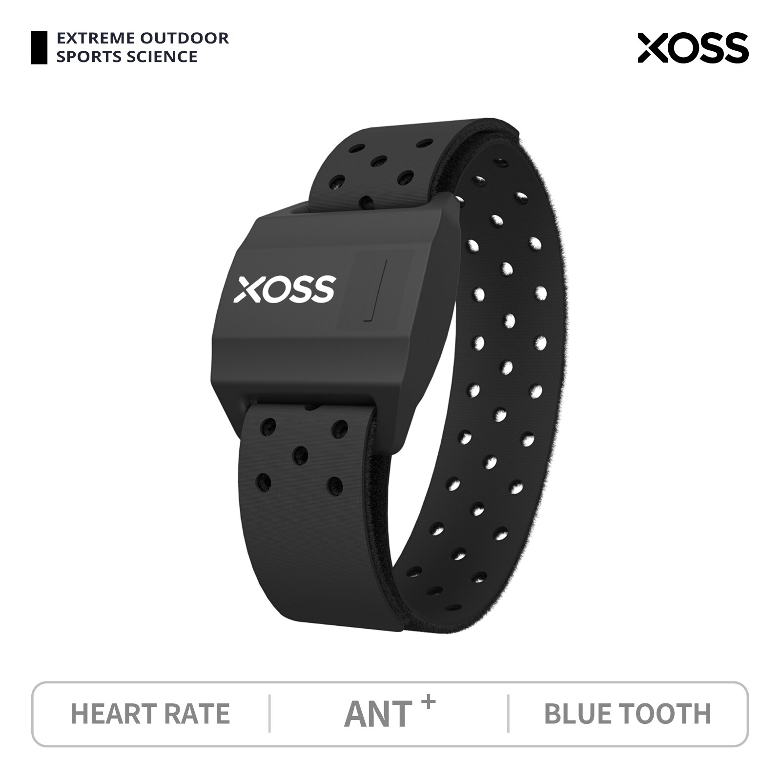 Xoss armbånd pulsmåler håndstropp sensor bluetooth maur+ trådløs helse Fitness smart sykkelsensor til garmin