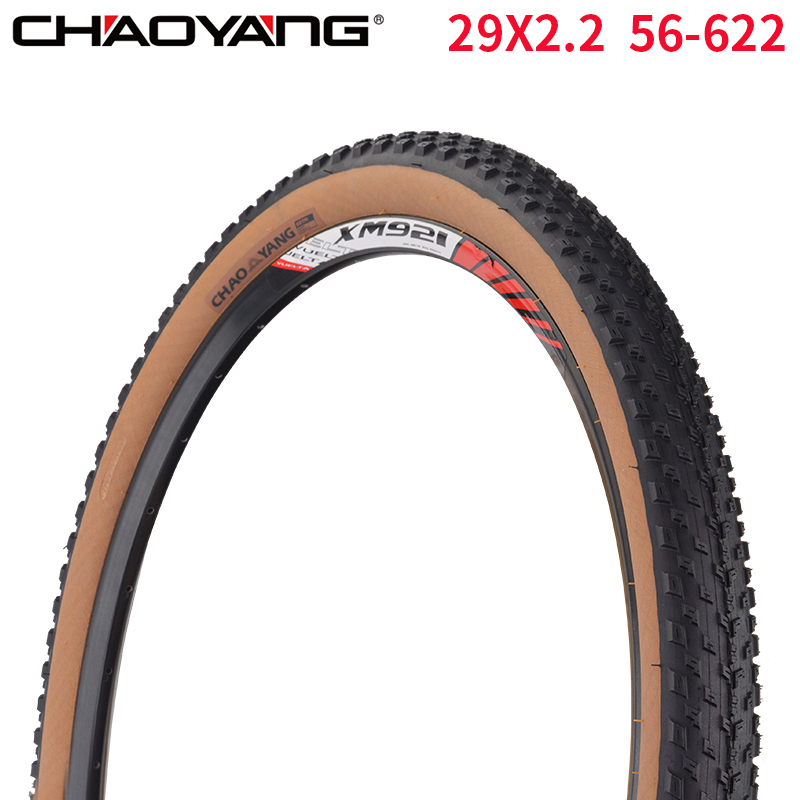 Chaoyang 29X2.2 Staal Bedrade Mtb Fietsband 29 Inch 56-622 Bruine Rand Anti-Slip 23-50PSI off-Road Mountainbike Banden