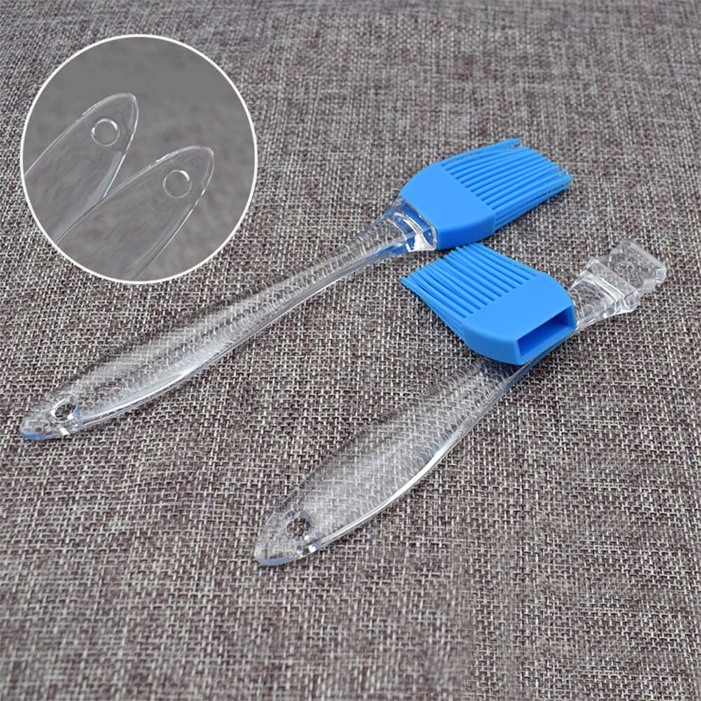 Pincel de silicona para hornear pan de gran , pinceles para hornear barbacoa con mango transparente, herramientas de cocina, suministros de cocina d4