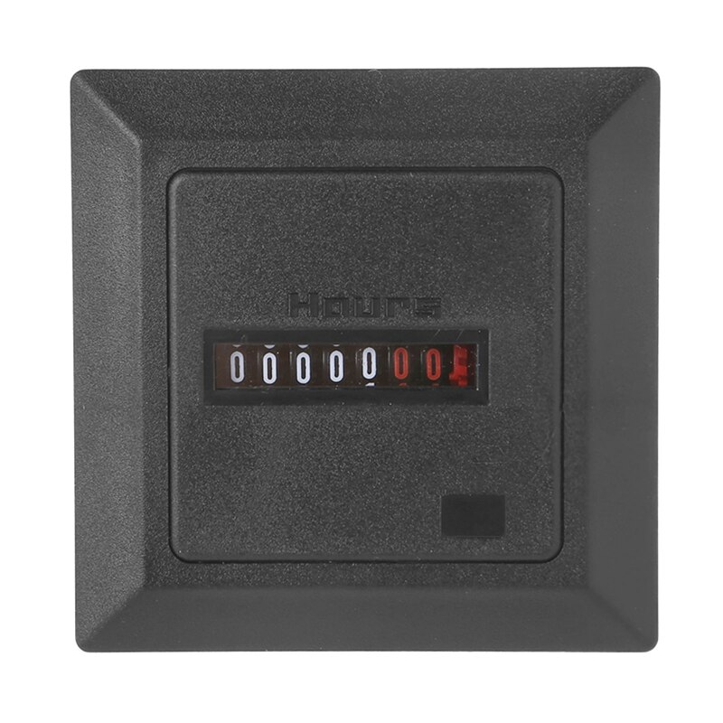 Mechanical Timer Hour Counter Hourmeter AC220-240V Measuring Range 0-99999.99 50/60Hz Hour Meter for Industrial Use