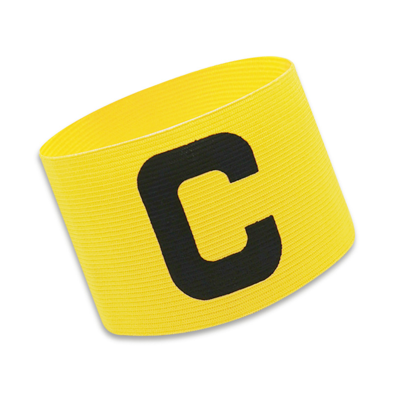 Kids Adults Football Captain Armband Soccer Arm Band Leader Competition Soccer Captain Group Armband Football Training: Yellow