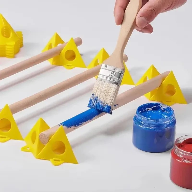 60/10PCS Mini Paint Stands Triangle Paint Pads Pyramid Stands Woodworking Tripod Spray Painting Brackets Block Auxiliary Tools