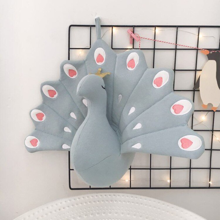 Del ragazzo del bambino teste di animali da parete per bambini decorazione della stanza della principessa testa di cigno di compleanno per le ragazze tete animaux feutre cygne decorazione enfant