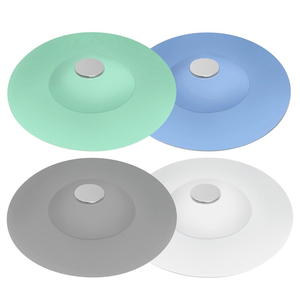 Kitchen Silicone Sink Plugs Bathroom Bathtub Drain Press Sink Plugs Drain Strainer Stopper Gadget For Kitchen Bathroom: Random Color