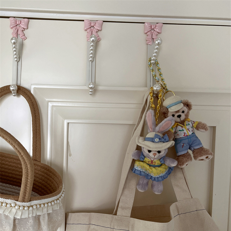 Crochet en Fer avec Nministériels d Français, Perle, Double Porte Arrière, Cintres pour Armoire, Vêtements, Cuisine, Porte Cintre, T1, Décoration de Maison, Organisation
