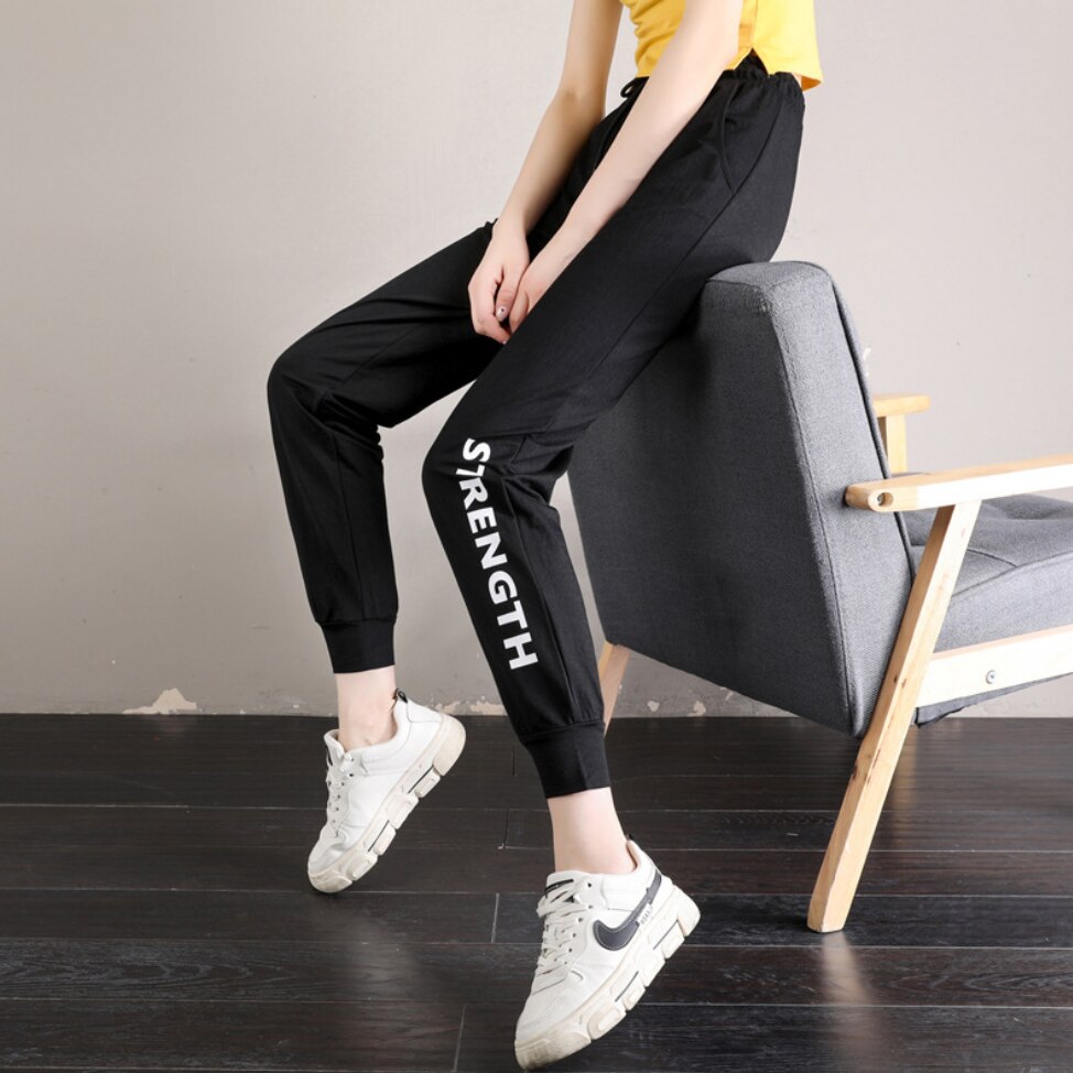 X Cool Soft Fabric Sweatpants for Women Letter Print Joggers Women Sports Pants Jogging Sports Jogger Sport Joggings Trousers