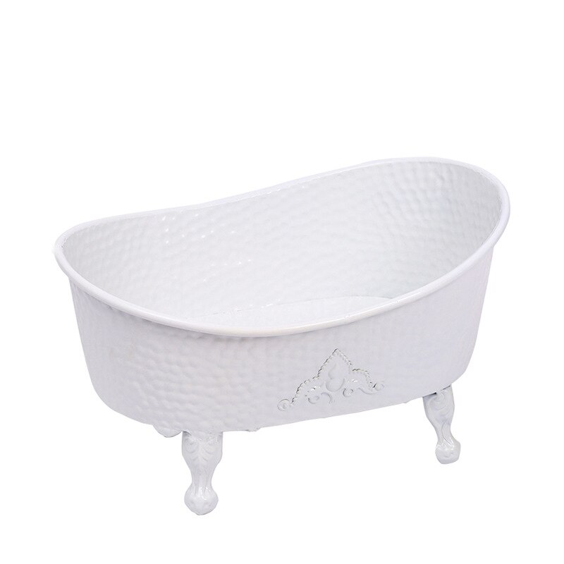 Baby Bath Tub Foldable Baby Shower Bath Tub Photography Props Iron Newborn Bathtub Safe Adjustable Kids Posing Basket Accessorie: bathtube