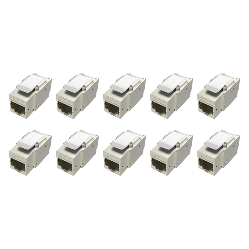 Cat7 Ethernet Connector RJ45 Modular Ethernet Cable Head Plug Gold-Plated Cat 7 6 Shield Network Connector for Lan Cable: Default Title