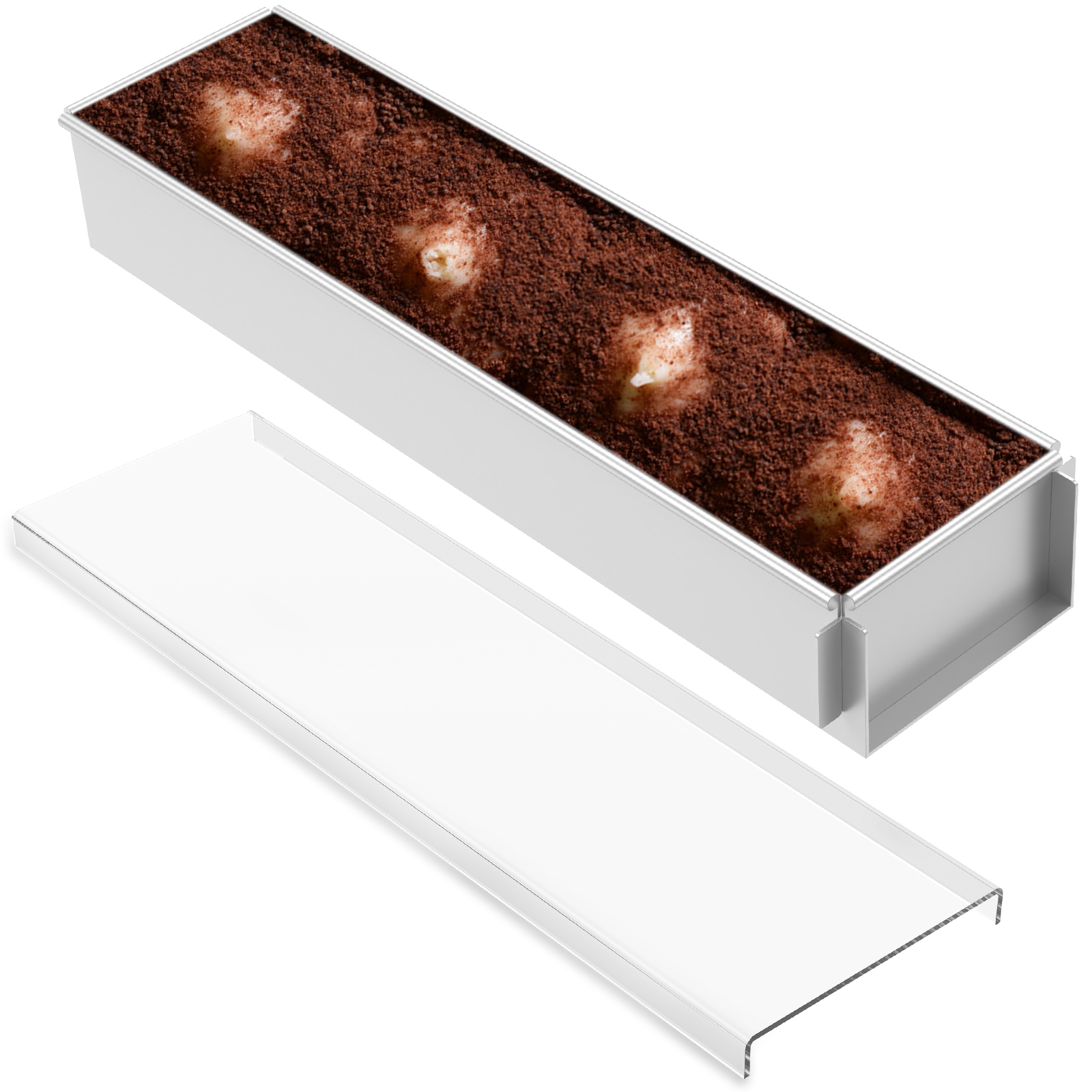 Rectangle Cake Pan Nonstick Tiramisu Pan Cake Baking Tray Aluminum Alloy Tiramisu Dessert Making Molds Multifunction Cheesecake