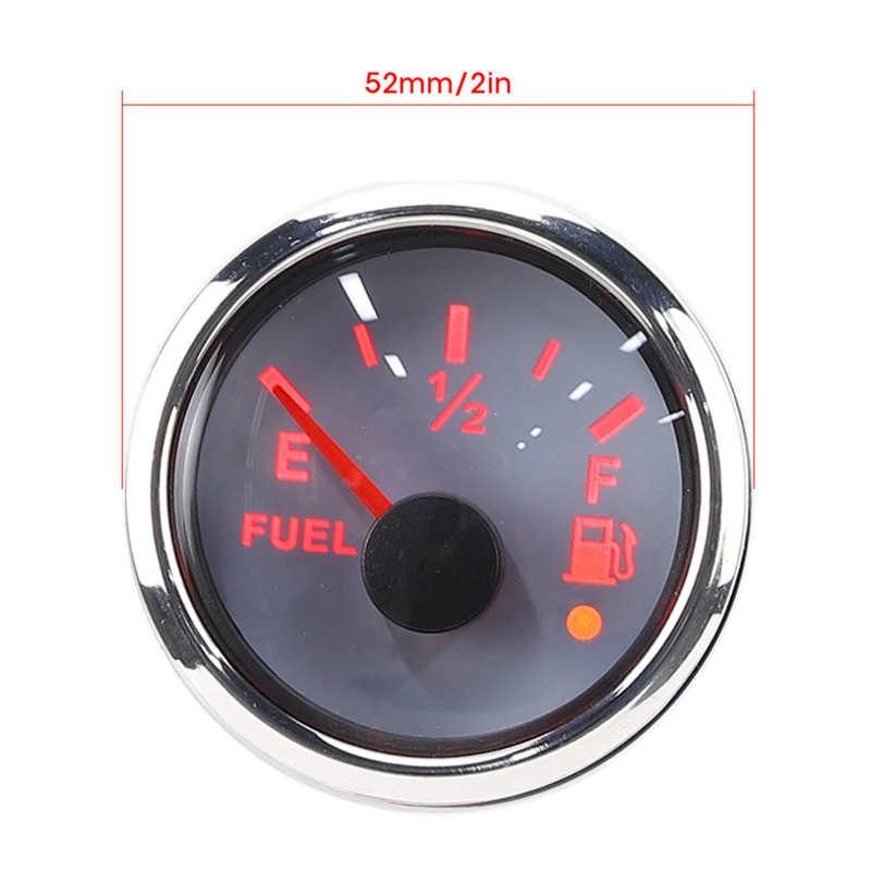 digital fuel gauge fuel level gauge 2in Fuel Level Gauge Intelligent Alarm IP67 Waterproof Marine Auto Instrument 316